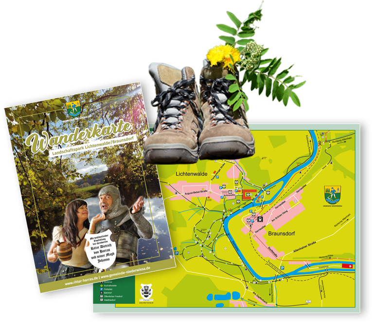 wanderkarte Landschaftspark Lichtenwalde
